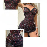 Women Satin Nightgown Lace Trim Deep V Neck Sleepwear Comfortable Ruffle Hem Nightdress Elegant Home Wear Romantic Evening