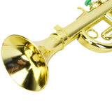 Kid Trumpet Golden Coated Plastic Children Preschool Music  Gift Wind Instrument Preschool Music