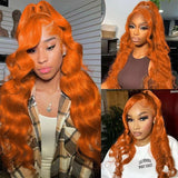 CNZZJX Remy Human Hair Lace Front Wig Transparent Lace Pre Plucked Hairline