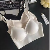 MOYISU Slim Back Bras Women with Small Breasts Gathered Up To Close The Breast with A Backless Bra Cover Without Underwire