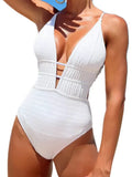 2024 Deep V One Piece Swimsuit Women Push Up Swimwear Female Sexy Summer Beachwear Swim for Bathing Suits Micro Korean Monokini