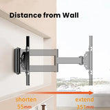 BEISHI TV Wall Mount Bracket for 40-80 Inch LED, LCD, OLED Flat Curved TVs TV Mount with Dual Swivel Arm Extend Tilting Rotation