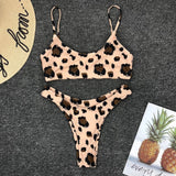 2026 Sexy Leopard Brazilian Bikini Female Swimsuit Women Swimwear Two Pieces Bikini Set High Cut Push Up Bathing Suit Swim Lady