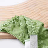 3 Pcs Plus Size Womens Sexy Lace Thongs Breathable and Comfortable Stretch Underwear Lace-Trimmed Designs with Elegant