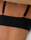 Women's Two-Piece Swimsuit Cross Strap Backless Bikini Floral Print Sports Fit Bodycon Polyester Fabric Swimming Water Sport