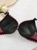 New Year Christmas High-Quality Red Lace Sexy Women's Underwear One Lingerie Push Up Seven codes Bra A3216