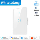 TNCE Tuya US WiFi or zigbee Smart Wall Switch 1/2/3/4 Gang Wire Touch Sensor LED Light Switches Smart Home Alexa Google Home