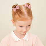 BABY BOWS 10Pcs/lot Candy Colorful Bowknot High Quality Cotton Printed Hair Clip Girls Kids Bangs Hairgripes Accessories