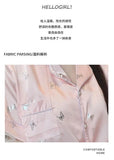 Women's padded pajamas spring and summer three-piece silk home clothes can be worn outside