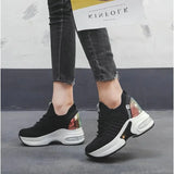 High Quality Femme Bling Sequin Woman Sneakers Chunky Platform Casual  Height Increase Zapatillas Mujer wedges shoes 2019