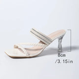 2026 NEW Fashion  High Heel Sandals Women Black Thin Heeled Square Toe Slippers Woman Summer Elegant Dress