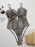 DEAK Sexy Yellow Hollowed Out One Piece Swimsuit For Women Cross Swimwear Female Drawstring Bodysuit Bathing Suit Beachwear