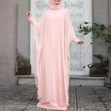 Eid Muslim Abayas for Women Modest Two Pieces Dresses Islam Vestidos Arab Long Robe Jalabiya Ramadan Morocco Dubai Kaftan