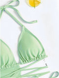 Sexy 4pcs Boho Tassels Trim Bikinis Sets Ladies Padded Bikini Set +cover Up Tops Skirts Beachwear Bathing Suit Biquini Monokini