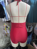 Ruched Wrinkled One Piece Swimsuit Women Swimwear Female Monokini Backless Swimsuits 2025 Bathing Suit Swim Beach Wear Bodysuit