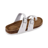 Natural Leather Buckle Sandals For Women Non Slip Outdoor Beach