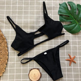 DEKA Sexy Tiny Brazilian Bikini Set Female Swimwear Women G-String Swimsuit Briefs Micro Mini Thong Panties Underwear Tanga