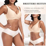 Women's Deep V Seamless Wire-Free Bra Plus Size Solid Color 3/4 Cup Thin Bra Comfortable Push-up Bra Underwear