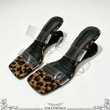 Y2K PVC Transparent Designer Sandals Women Shoes Slip On Hollow Wedge Slide Mules Beach Vacation 6cm Comfortable Walking Heels