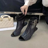 Fish Mouth Open Toe Fashion Casual High Heel Sandals for Women 2026 Summer New Comfortable Versatile Shallow Mouth Elegant Pumps