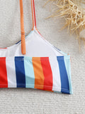 High Waist Bikini 2026 Women Strappy Swimsuit Sexy Striped Swimwear Female Bathers Bathing Swimming Swim Suit Summer Beachwear