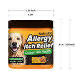 Nutridog Allergy Relief Dog Chews Omega 3 Vitamin C Support