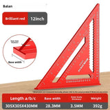 Triangle Angle Ruler Metric Aluminum Alloy Angle Protractor Triangular Measuring Ruler Woodwork Square Triangle