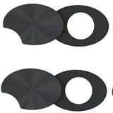 Smart Glasses LED Light Blocking Stickers Fit for Meta Sliding Reusable Adhesive Eyeglass Camera Cover Black
