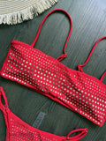 2026 New Sexy Diamond Bikini Women Swimsuit Bandeau Biquini Push Up Swimwear Female Shiny Bathing Suits Bodysuit Beachwear