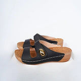 Women's Fashion Wedge-heeled  Leisure Slippers 2026 Summer New Lightweight Open-toed Platform Slippers.