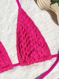 DEKA Tie Side Mini Micro Bikini Set With Skirt Halter Female G-String Thong Swimsuit Women Swimwear Bather Bathing Suit Swim