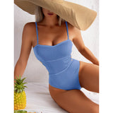 2026 Swimsuit One Piece Solid Swimwear Women One-piece Bathing Swim Suit Female Padded Beach Wear Swimming Summer
