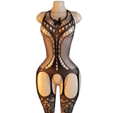 Porn Underwear Crotchless Babydolls Dress EroticCostume Sexy Hanging Neck Bodystockings Mesh See Through Adults Sexual Bodysuits