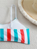 High Waist Bikini 2026 Women Strappy Swimsuit Sexy Striped Swimwear Female Bathers Bathing Swimming Swim Suit Summer Beachwear
