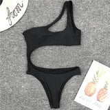 2026 Asymmetric One Shoulder Women Swimwear One Piece Swimsuit Female Monokini Bather High Cut Out Bathing Suit Swim Bodysuit