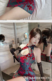Sexy Homewear Playful Dress High-end Wrap Hip Backless Deep V Suspenders Sleeveless Hanging Neck Dress Pure Desire Charming GHHL