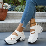 New Summer Closed Toe Women Sandals Fashion Plus Size Casual Shoes New Hollow Out Light Comfortable Platform Sandals Zapatos