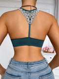Lace Embroidered Flowers Women Bra Front Closure Push-Up Bra Elegant Back Beauty Underwire Sexy Lingerie