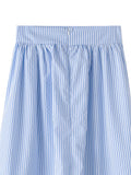 Foridol Striped Women Summer New in Matching Sets Top+skirt  Two Piece Set Outfits 2025 Light Blue Beach Casual Elegant Suit