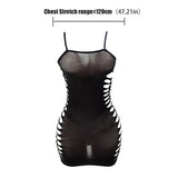 1PC Women Sexy Fishnet Beach Cover Up Hollow Out Bodycon Dress See Through Summer Swimwear