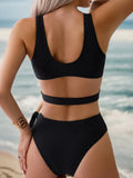 S - XL V Neck High Leg Cut One Piece Swimsuit Women Swimwear Female Bather Monokini Cross Bandage Bathing Suit Swim Beachwear