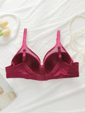 Women's sexy lace butterfly bra with steel rims gathered push ups breathable shoulder straps adjustable and comfortable bra U033