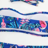 2025 Print Strapless Two Piece Bikini Set Women Swimwear Female Swimsuit Bathers Bathing Swimming Suit Beachwear Summer