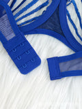 2pcs Women's Bra Set Sexy Lace Mesh Lingerie Set Ultra Thin Breathable Comfortable Lightweight Scallop Transparent Lingerie Set