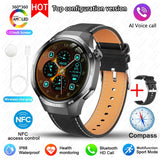 2025 New BOXUXING Watch 5 MAX Smart Watch AMOLED Screen NFC GPS Tracker Bluetooth Call Health Waterproof Smartwatch Men Women