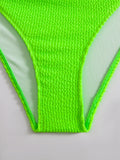 High Waist Bikini 2026 Women Sporty Swimsuit Solid Sexy Striped Swimwear Female Bathers Bathing Swimming Swim Suit Beachwear