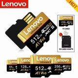 Lenovo Extra Large 512GB SD Cards TF Cards Memory Card Micro TF SD 128GB A2 64GB Quick Access for Surveillance/Laptop