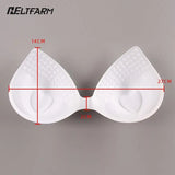 Swimsuit Padding Inserts Women Clothes Accessories Foam Triangle Sponge Pads Chest Cups Breast Bra Inserts Chest Pad