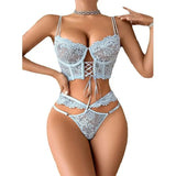 Luxury Lace Up Underwear Porn Exotic Sets Sexy Outfits Intimate Sensual Lingerie Delicate Bilizna Sets Hot Sex Clothes