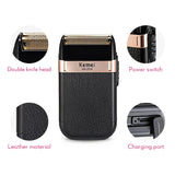 Kemei Twin Blade Waterproof Reciprocating Cordless Razor USB Rechargeable Shaving Machine Electric Shaver for Men Barber Trimmer